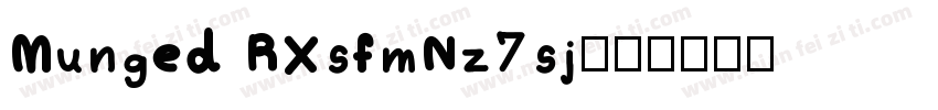 Munged RXsfmNz7sj字体转换